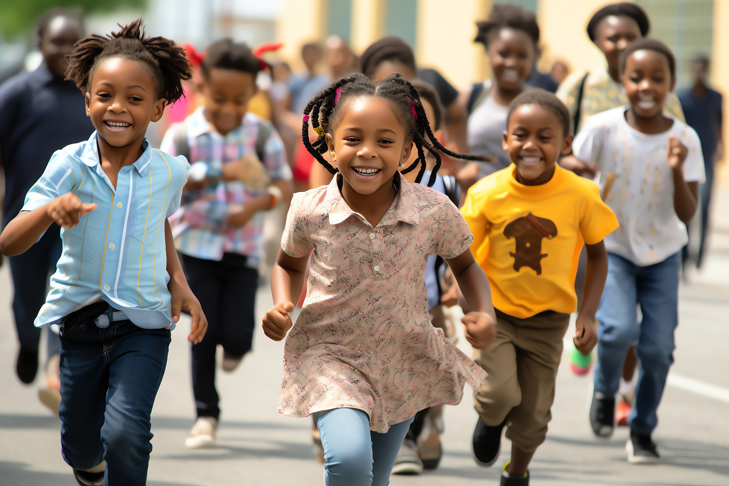 african children, AI generated